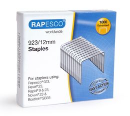 Rapesco 923/12mm verzinkte Heftklammern - 1.000 Stück