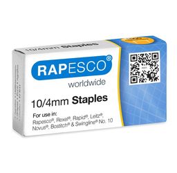 Rapesco 10/4mm verzinkte Heftklammern  - 1.000 Stück