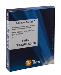 TWEN Farbband Gr. 186C Carbon (Original) passend zu Schreibmaschine Twen 180 Plus