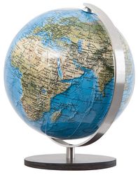 COLUMBUS Mini Globus DUORAMA, 12cm, unbel. Vegetation & bel. politisch