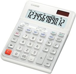 CASIO DE-12E-WE Calculatrice de bureau blanche
