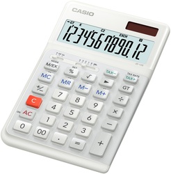 CASIO JE-12E-WE Calculatrice de bureau blanche