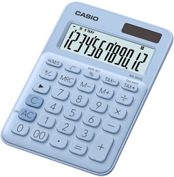 CASIO MS20UC-LB calculatrice de table bleu clair