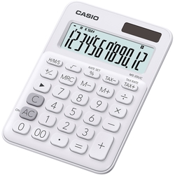 CASIO MS20UC-WE calculatrice de table blanc