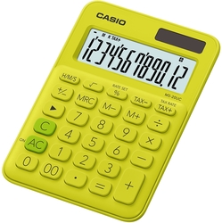 CASIO MS20UC-YG calculatrice de table jaune