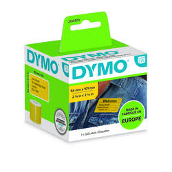 DYMO LetraTag-Etiketten LT-Band, Plastik, Masse 54 x 101  Farbe Etiketten schwarz auf gelb