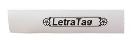 DYMO S0718850 LetraTag ruban transfert textile, 12mm x 2m, blanc sur noir