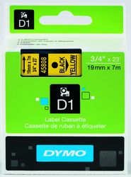 DYMO LabelManager Schriftband D1, 19mm x 7m, schwarz auf gelb