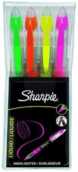 SHARPIE Leuchtstift LIQUID ACCENT KEILSPITZE 4er-Set (grün, orange, gelb, pink)