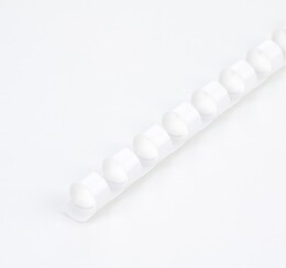Pfeiffer Baguettes de reliure plastique 10 mm Blanc, Lot de 100
