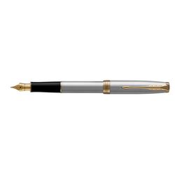 PARKER 1931504 stylo-plume SONNET Acier G.C. (F, noir)