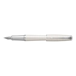 PARKER 1931608 stylo-plume URBAN PREMIUM Pearl Metal Chiselled C.C. (M, bleu)