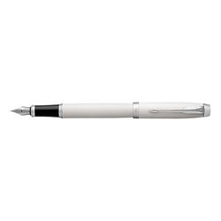 PARKER 1931672 stylo-plume IM White Lacquer C.C. (F, bleu)