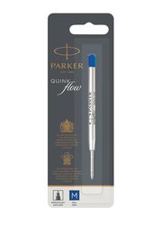PARKER 1950371 recharge stylo-bille QUINKflow (M, bleu, 1 pce en blister)