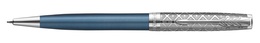 PARKER PK-2119649 stylo-bille Sonnet Premium Metal & Blue C.C. (M, noir)