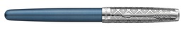 PARKER PK-2119743 stylo-plume Sonnet Premium Metal & Blue C.C. 18K (F, noir)