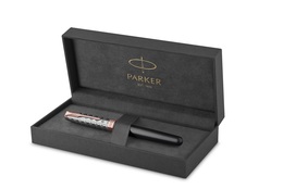 PARKER PK-2119788 stylo-plume Sonnet Premium Metal & Gris P.G.C. 18K (F, noir)