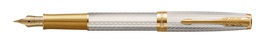 PARKER PK-2119792 stylo-plume Sonnet Premium Silver Mistral G.C. (Argent sterling) 18K (F, noir)