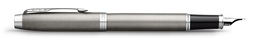 PARKER PK-2143636 stylo-plume IM ESSENTIAL Brushed Metal C.C. (M, bleu)