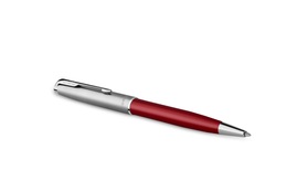 PARKER PK-2146851 stylo-bille Sonnet Metal & Red C.C. (M, noir)