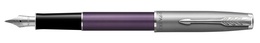 PARKER 2169366 stylo-plume Sonnet Essentials Metal & Violet C.C. ( F, noir )