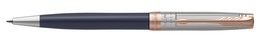 PARKER stylo-bille Sonnet Fuji Bleu Argent 18K (M, noir)