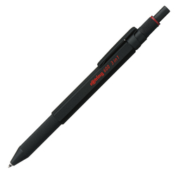 ROTRING 2164108 600 Multi 3 en 1 porte-mine et stylo-bille noir (0,5 bleu + rouge)