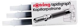 ROTRING S0194640 KAPILLARPATRONEN für RAPIDOGRAPH 3 Stk. (schwarz)