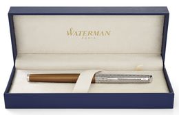 WATERMAN S1971619 stylo-plume HÉMISPHÈRE DELUXE BRONZE SATINÉ C.C. (F, bleu)