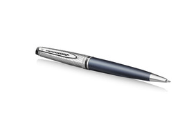 WATERMAN stylo-bille Expert DeLuxe Gris C.C. (M-bleu)