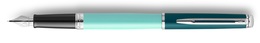 WATERMAN 2190122 Füllfederhalter Hémisphère Colour Blocking Green C.C. (F, Blau)