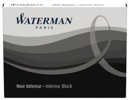 WATERMAN S0110940 cartouches international carton à 6 cartouches (noir)