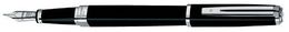 WATERMAN S0637010 stylo-plume EXCEPTION SLIM LAQUE NOIR S.C. (F, bleu)