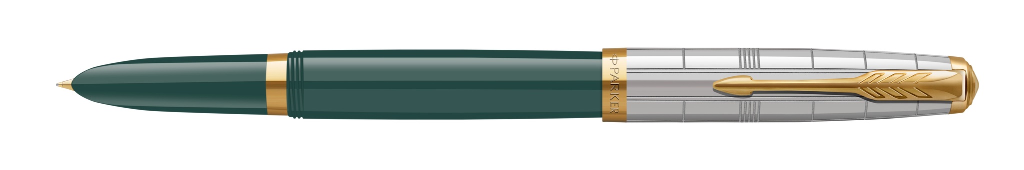PARKER PK-2169075 Premium vert G.C. stylo-plume (M-noir)